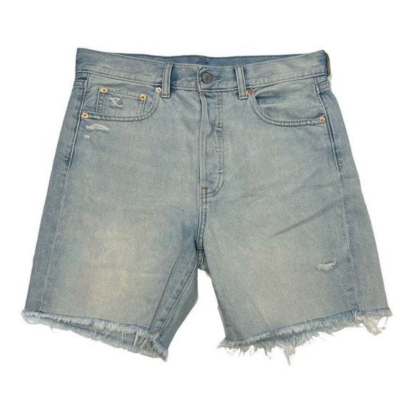 GAP Pants - NWT GAP Boyfriend Denim Shorts Sz 4/27 TALL Light Wash Ripped #660380